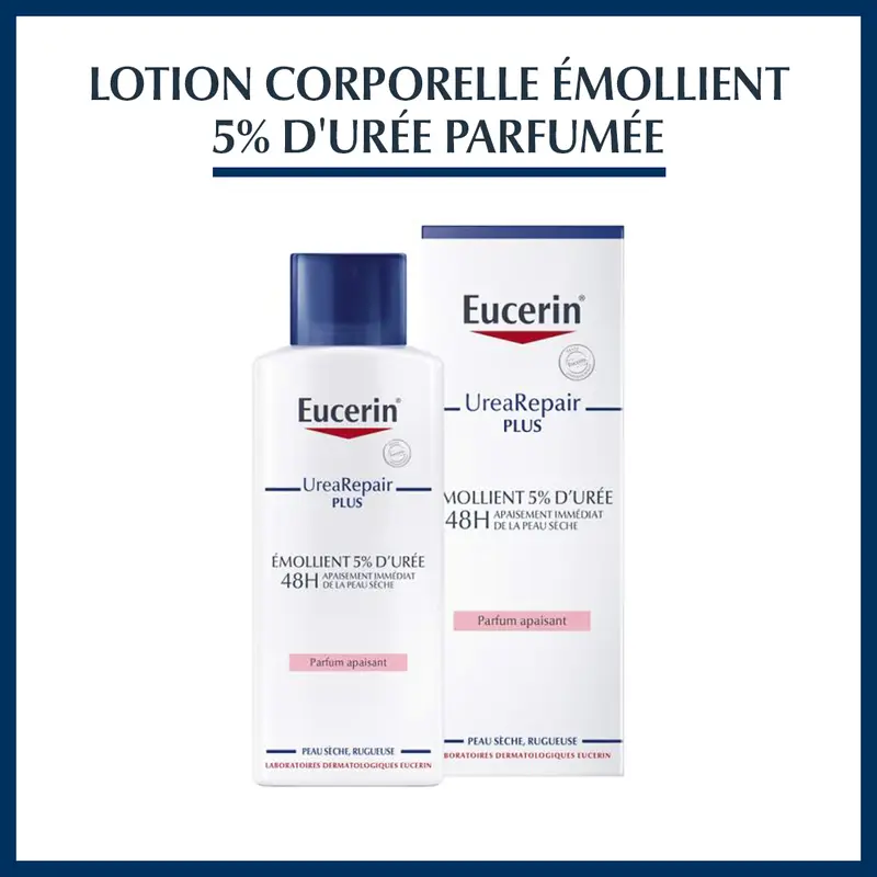 1-2-2 EUCERIN UreaRepair PLUS Emollient 5% d’Urée Parfumé - 250ml – Image 1