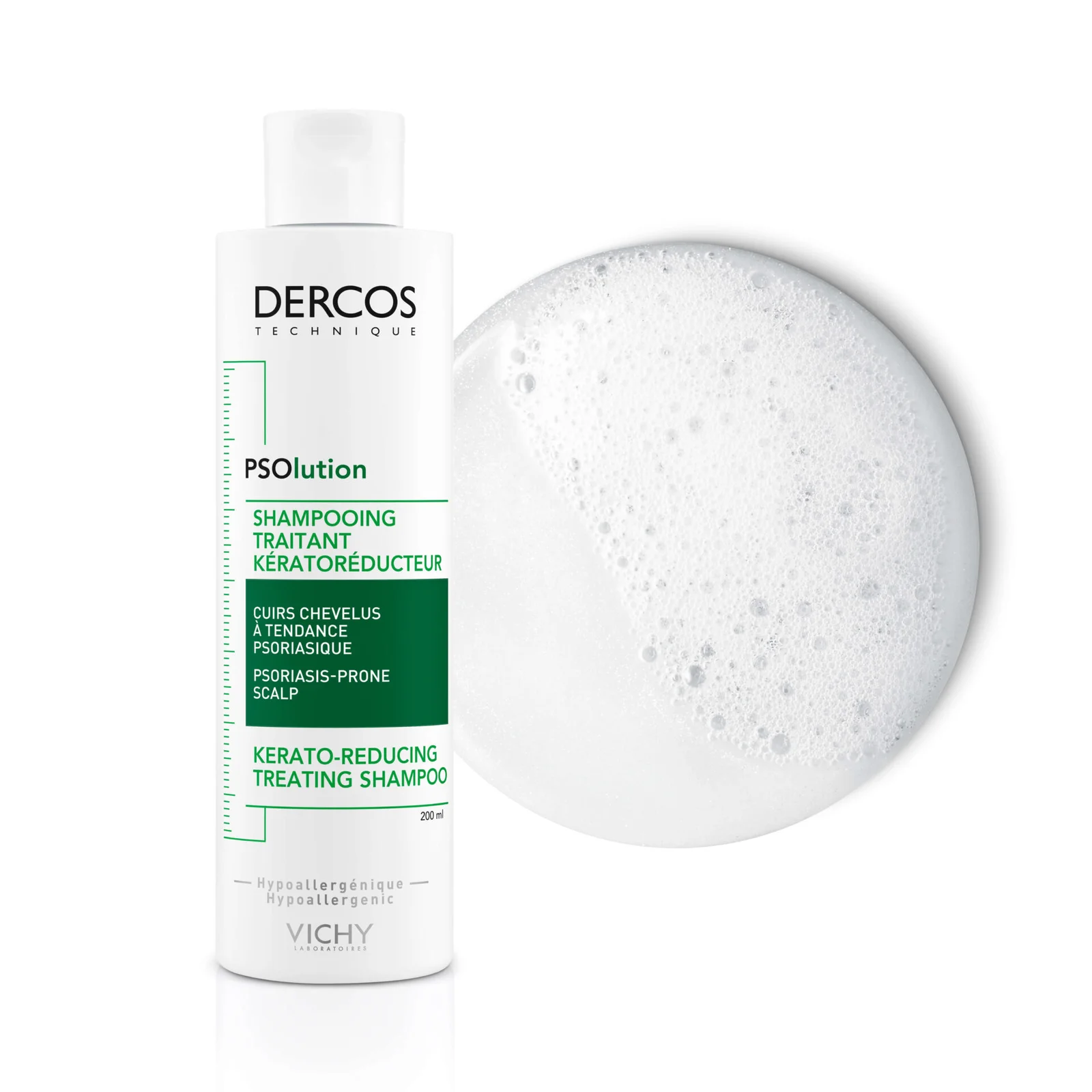 DERCOS-PSOLUTION-200ml-3337875787222-1-1 VICHY | DERCOS TECHNIQUE | SHAMPOOING PSOLUTION Pour les cuirs chevelus à tendance psoriasique | 200ml – Image 1