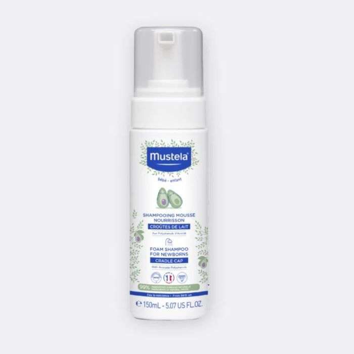 mustela-mustela-shampooing-mousse-nourrisson-150-ml-soins-cheveux-visage-et-corps Mustela Shampoing Mousse Nourrisson - 150 ml – Image 1