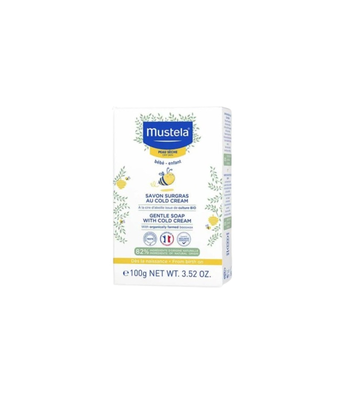 mustela-savon-bebe-surgras-au-cold-cream-200g-nutri-protecteur Mustela Savon Surgras 100gr – Image 1